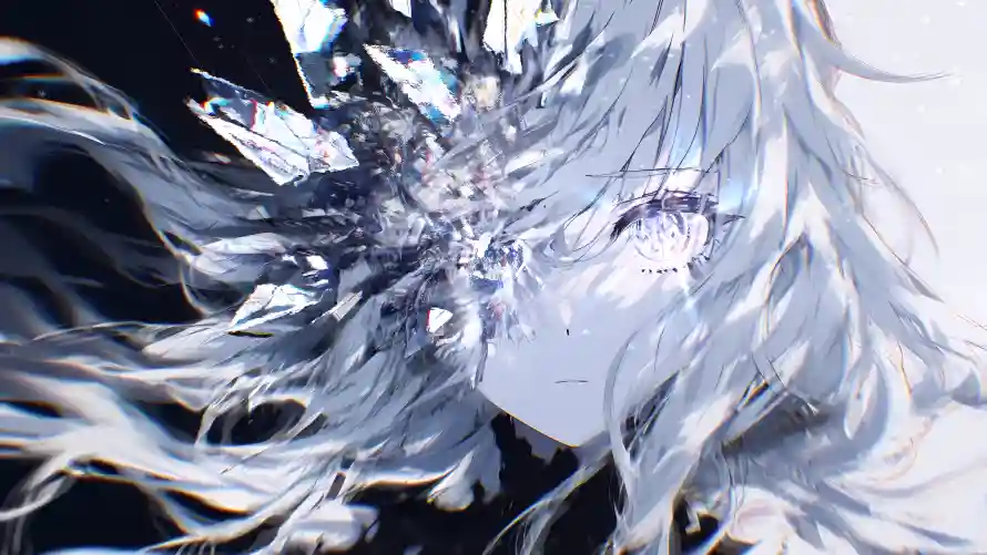 4k少女壁纸 - 插画 - 梦幻 - 银发「哲风壁纸」