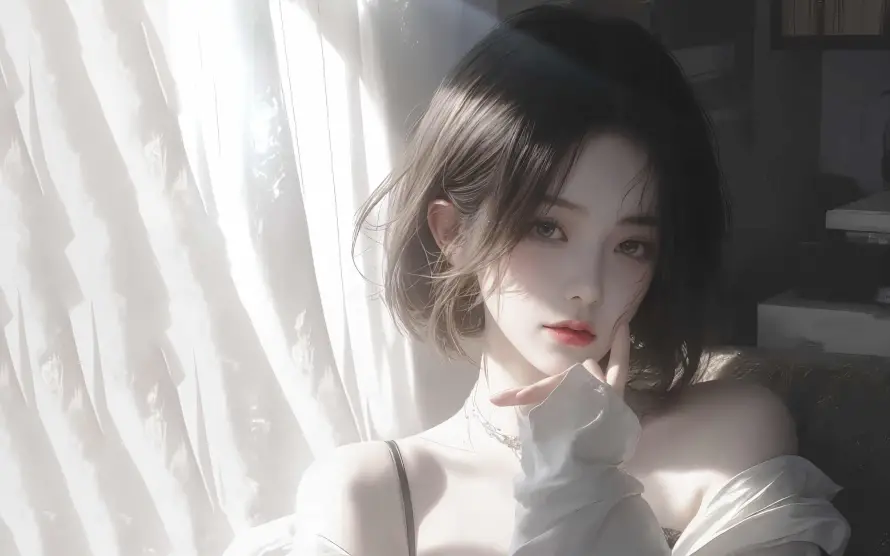 4kAI壁纸 - 光影 - 少女 - 插画「哲风壁纸」