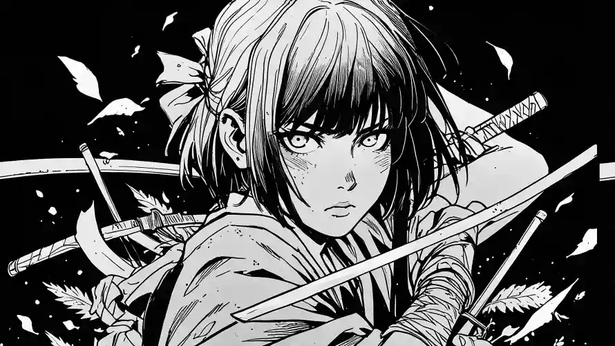 4k少女壁纸 - 弓箭 - 插画 - 武士风「哲风壁纸」