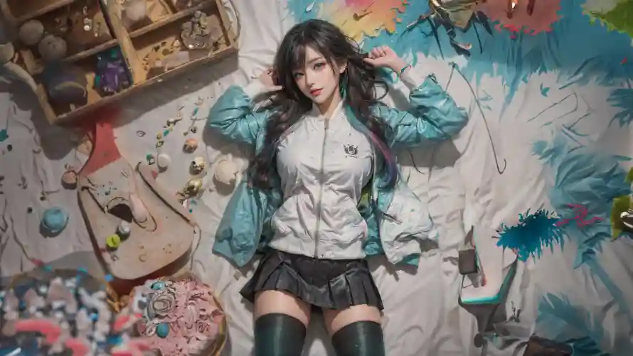4k插画壁纸 - 动漫风 - AI美女 - 个性背景「哲风壁纸」