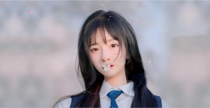 4k制服壁纸 - 少女 - 美女 - 长发「哲风壁纸」