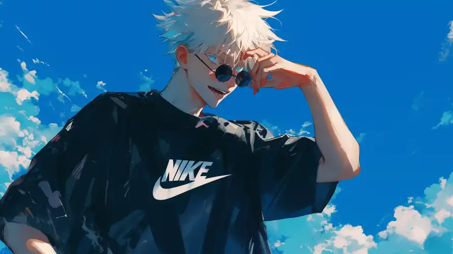4k五条悟壁纸 - nike - 动漫人物 - 潮流服饰「哲风壁纸」