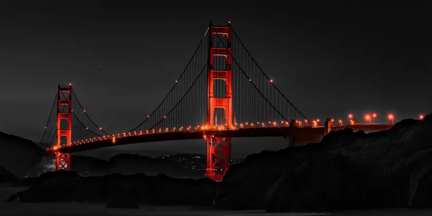 4k建筑壁纸-建筑夜景壁纸和桥梁夜景-灯火夜景「哲风壁纸」