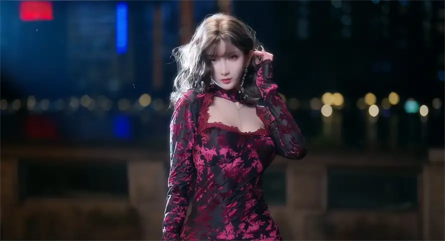 4k夜景壁纸 - 性感 - 时尚 - 美女「哲风壁纸」