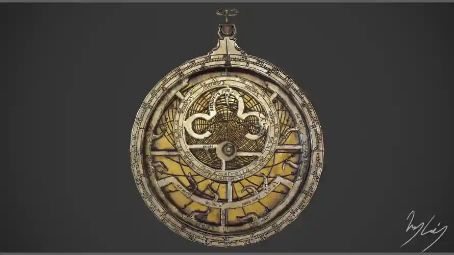 4k图案壁纸 - 星盘 - 模型 - 精致「哲风壁纸」