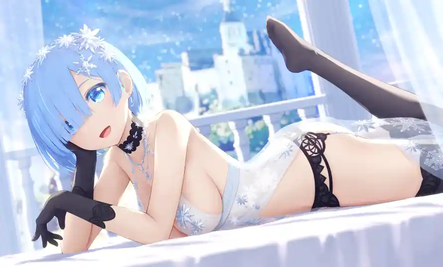 4k清新壁纸 - 蕾姆 - 二次元 - 美少女「哲风壁纸」