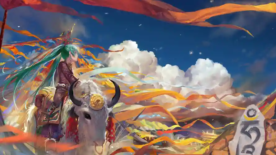 4k动漫壁纸壁纸 - 动漫牦牛 - 动漫背景 - 牦牛插画「哲风壁纸」