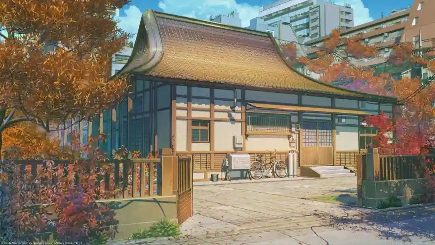 4k动漫壁纸 - 风景 - 动漫壁纸 - 建筑场景「哲风壁纸」