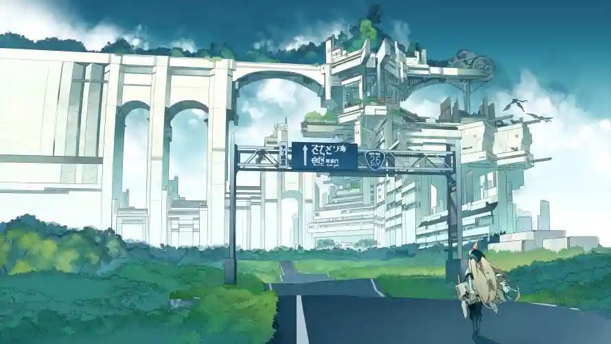 4k动漫壁纸-唯美场景 - 插画-城市背景热门的壁纸「哲风壁纸」