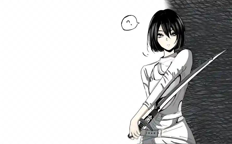 4k动漫壁纸 - 少女插画 - 持刀少女 - 酷炫形象「哲风壁纸」