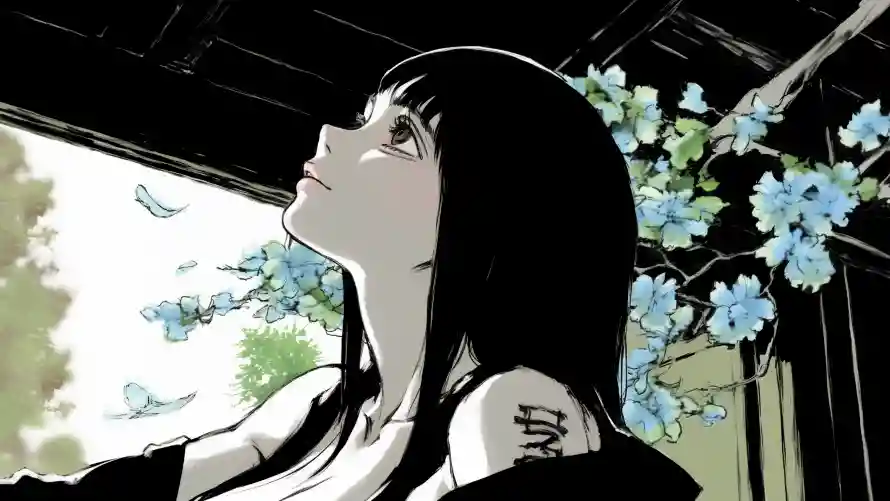 4k动漫壁纸 - 少女 - 背景 - 蓝花「哲风壁纸」 4k动漫壁纸 - 少女 - 背景 - 蓝花「哲风壁纸」