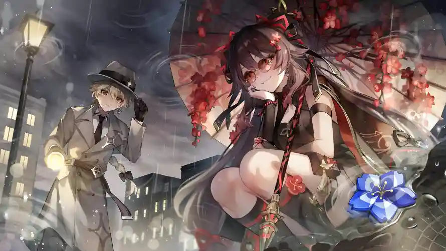 4k原神壁纸 - 空 - 胡桃 - 奇幻场景「哲风壁纸」