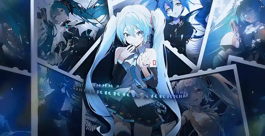 4k初音壁纸 - 动漫角色 - 炫酷背景 - 虚拟歌姬「哲风壁纸」