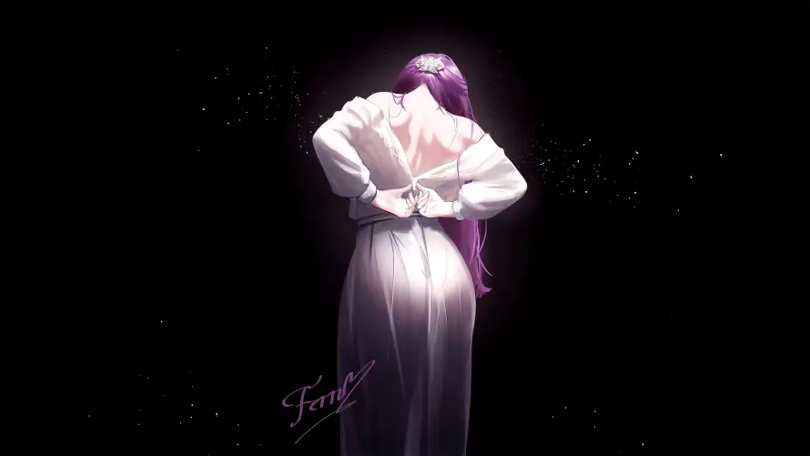4k动漫壁纸 - 少女 - 梦幻 - 背影「哲风壁纸」