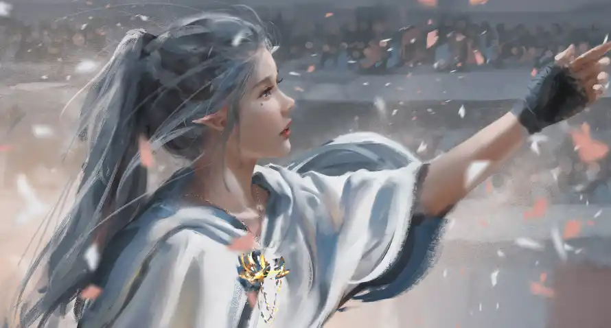 4k人物壁纸 - 冰刀 - 古风 - 简约「哲风壁纸」