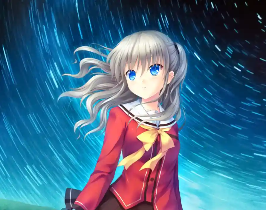 4k动漫壁纸 - 动漫角色 - 友利奈绪 - 星空背景「哲风壁纸」