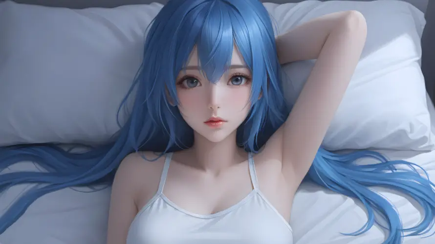 4k少女壁纸 - 梦幻 - 美少女 - 卡通蓝发「哲风壁纸」 4k少女壁纸 - 梦幻 - 美少女 - 卡通蓝发「哲风壁纸」
