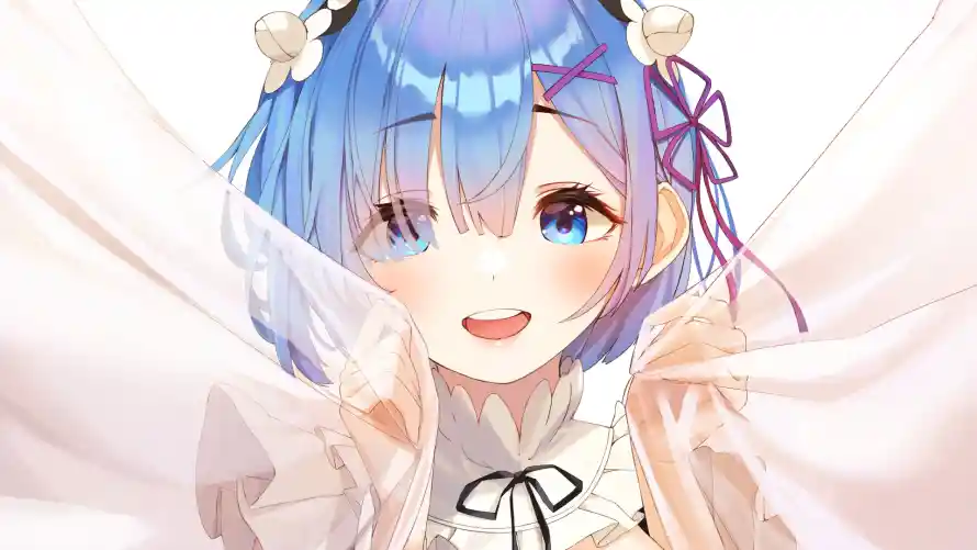4k动漫壁纸 - 少女 - 蕾姆 - 角色「哲风壁纸」