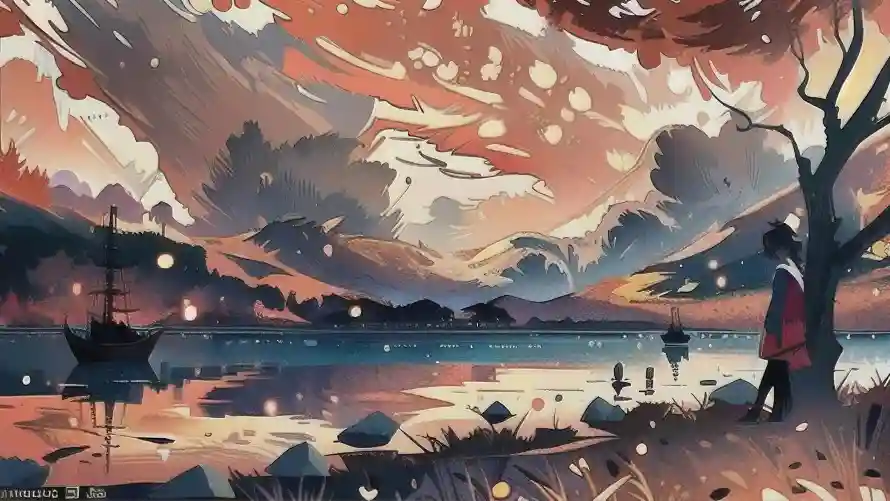 4k人物壁纸 - 唯美 - 插画 - 景色「哲风壁纸」