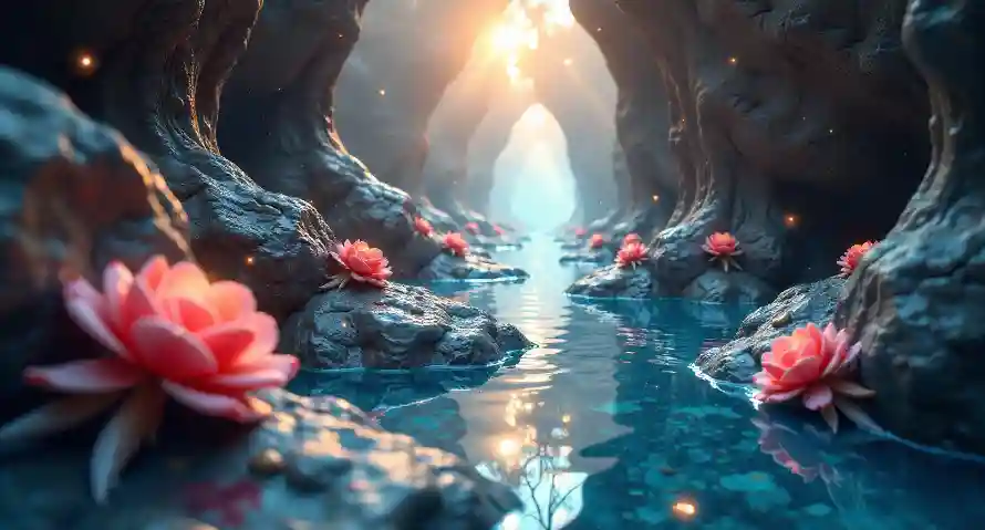 4k仙境壁纸 - 唯美 - 溪流 - 风景「哲风壁纸」 4k仙境壁纸 - 唯美 - 溪流 - 风景「哲风壁纸」