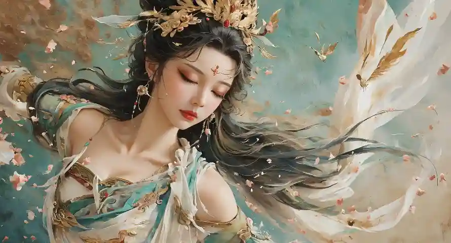 2k敦煌壁纸-壁上观 - 美女-神女形象免费下载「哲风壁纸」