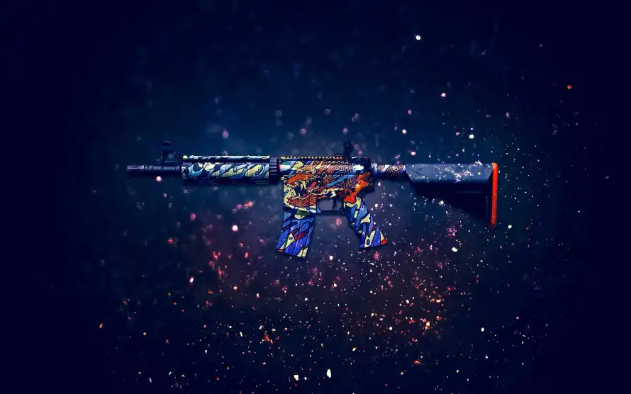 4kcs2壁纸 - csgo - M4A4 - 枪械特效「哲风壁纸」
