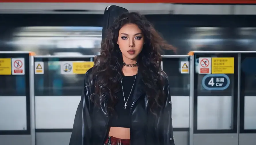 4k地铁壁纸 - 时尚 - 穿搭 - 美女「哲风壁纸」