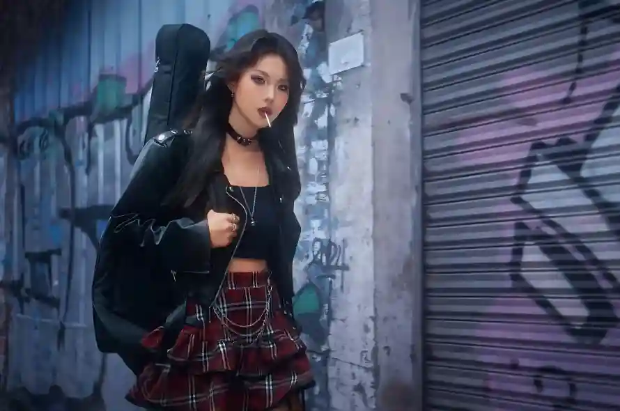 4k时尚壁纸 - 美女 - 街头 - 酷飒「哲风壁纸」