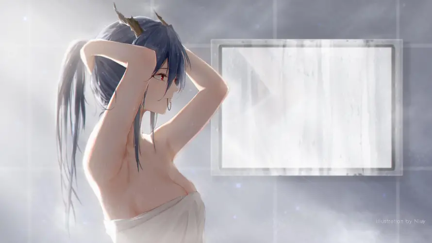 4k动漫壁纸 - 少女 - 浴室 - 美女「哲风壁纸」