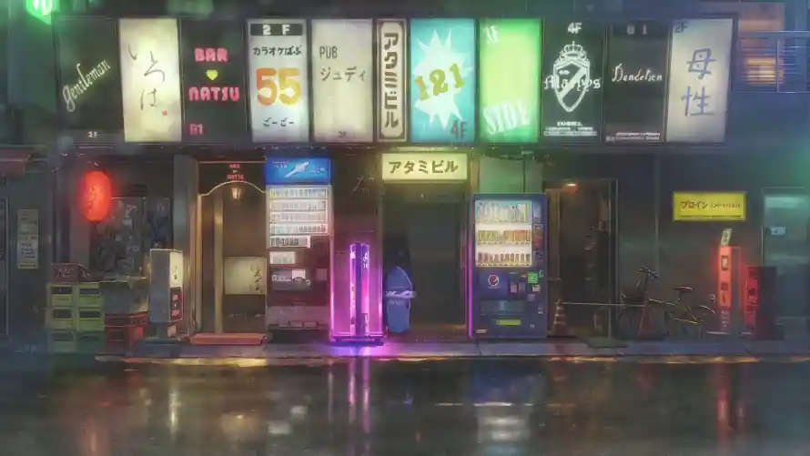 4k动漫壁纸 - 夜景 - 灯光 - 街道「哲风壁纸」 4k动漫壁纸 - 夜景 - 灯光 - 街道「哲风壁纸」