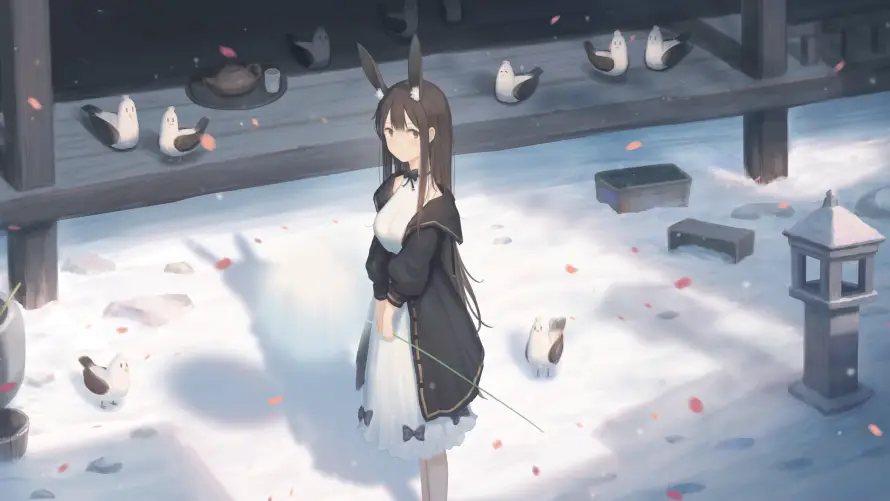 4k动漫壁纸 - 少女 - 雪景 - 二次元「哲风壁纸」 4k动漫壁纸 - 少女 - 雪景 - 二次元「哲风壁纸」