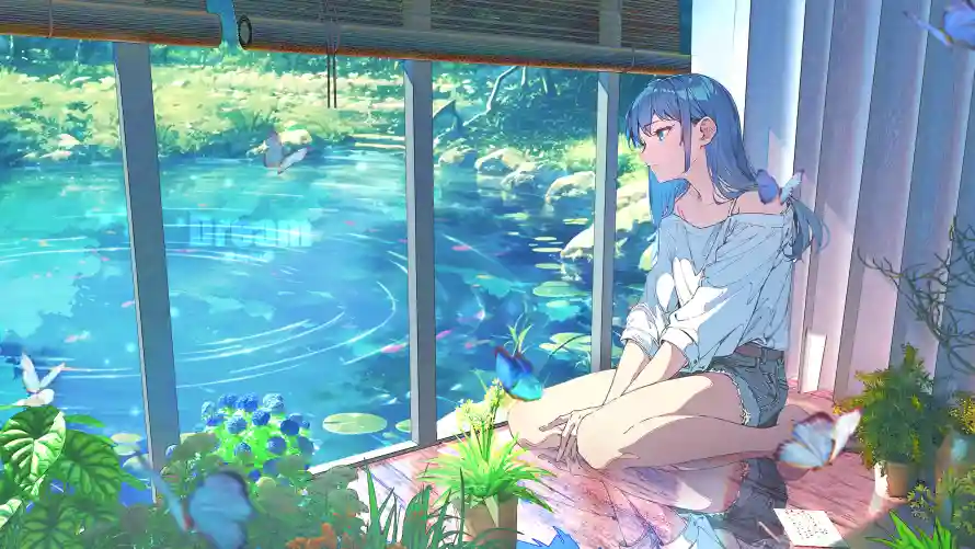 4k美女壁纸 - 动漫场景 - 动漫壁纸 - 水景画面「哲风壁纸」