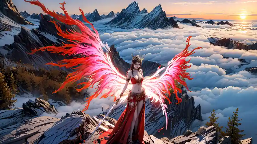 4k美杜莎壁纸 - 云海山峰 - 动漫角色 - 奇幻场景「哲风壁纸」 4k美杜莎壁纸 - 云海山峰 - 动漫角色 - 奇幻场景「哲风壁纸」