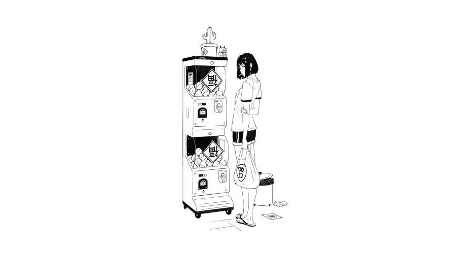 4k创意壁纸 - 动漫 - 少女 - 背景「哲风壁纸」