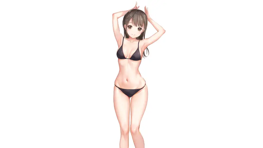 4k动漫壁纸 - 少女 - 泳装 - 二次元「哲风壁纸」