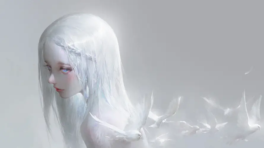 4k动漫壁纸 - 少女 - 梦幻 - 银发「哲风壁纸」 4k动漫壁纸 - 少女 - 梦幻 - 银发「哲风壁纸」