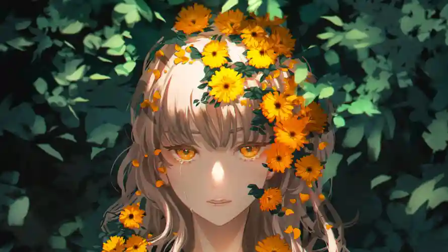 4k动漫壁纸 - 少女 - 梦幻 - 繁花「哲风壁纸」
