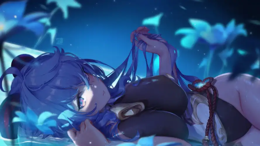 4k动漫壁纸 - 少女 - 躺姿 - 动漫壁纸「哲风壁纸」