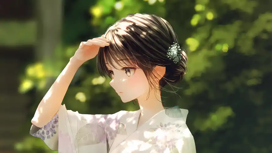 4k动漫壁纸 - 古风 - 少女 - 清纯「哲风壁纸」