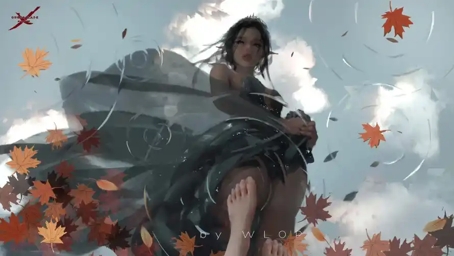 4k鬼刀壁纸 - 海琴烟 - WLOP - 动漫人物「哲风壁纸」