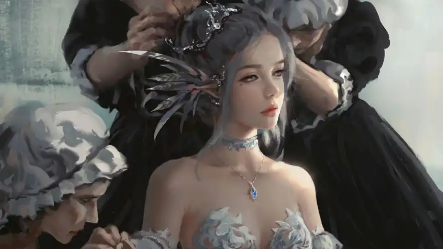 4k插画壁纸 - 鬼刀 - 海琴烟 - WLOP「哲风壁纸」