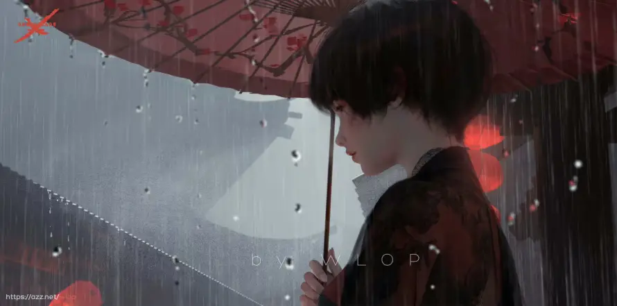 4k小绿壁纸 - 意境 - 雨中 - 鬼刀「哲风壁纸」