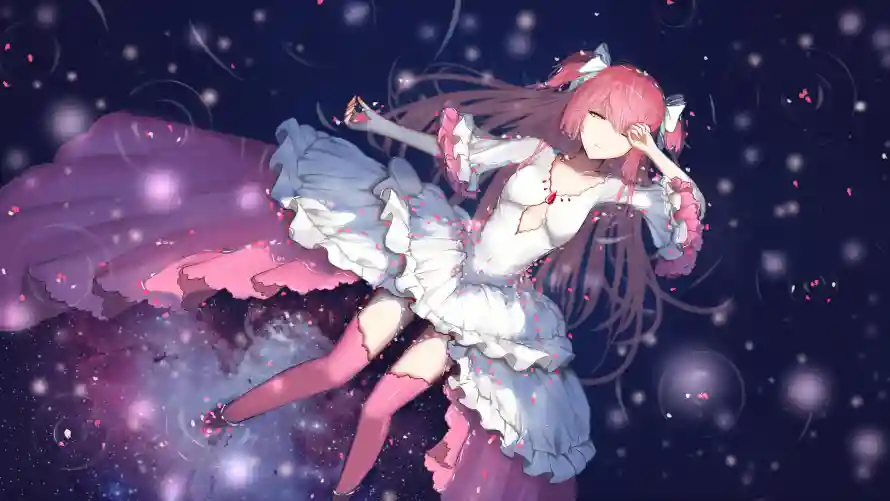 4k动漫壁纸 - 少女 - 星空 - 梦幻「哲风壁纸」