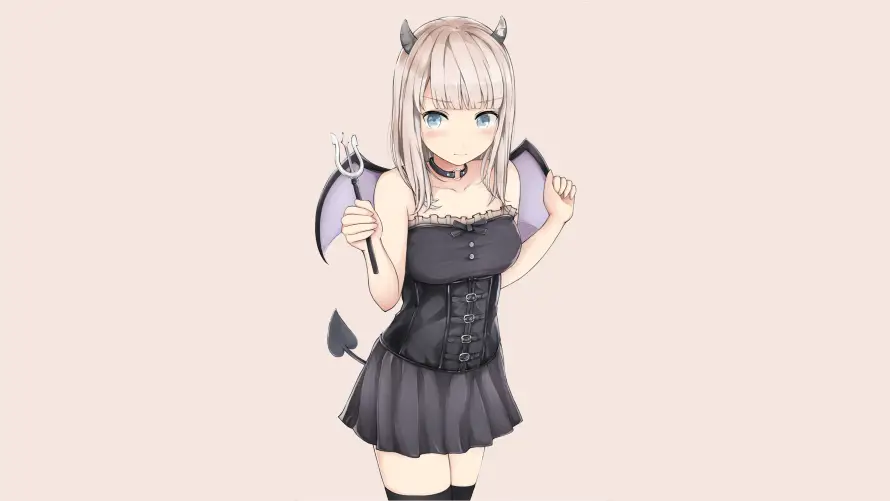 4k少女壁纸 - 恶魔 - 二次元 - 动漫壁纸「哲风壁纸」
