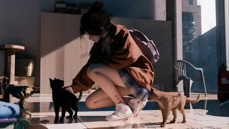 2k云虫壁纸-月牙儿壁纸和女孩-WLOP免费下载「哲风壁纸」
