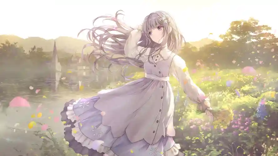 4k动漫壁纸 - 少女 - 背景 - 唯美风「哲风壁纸」