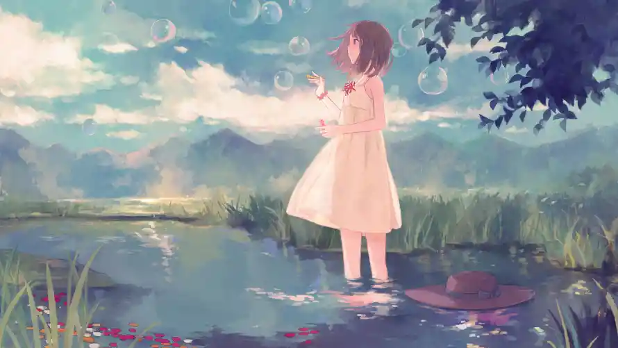 4k动漫壁纸 - 少女 - 意境 - 背景「哲风壁纸」