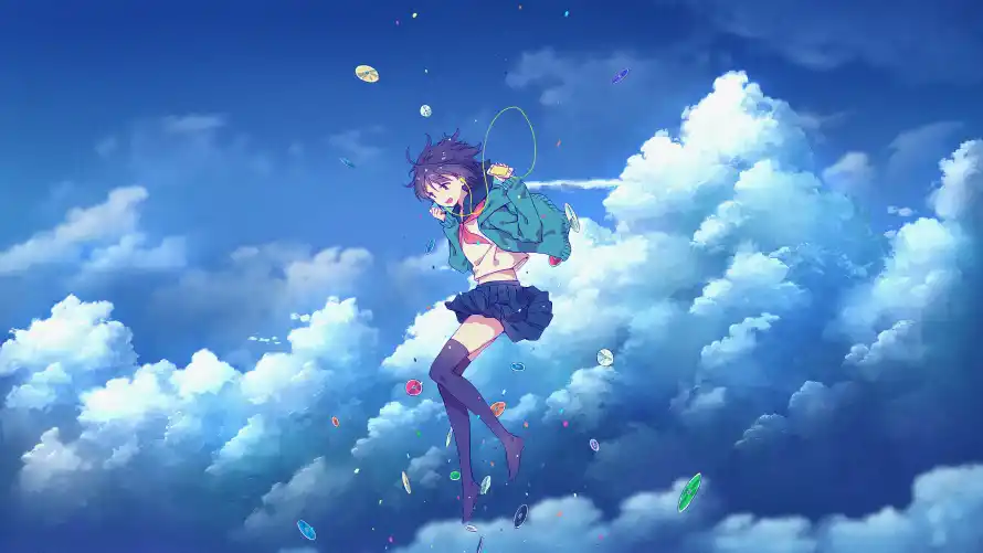 4k动漫壁纸-二次元和少女-云端少女免费下载「哲风壁纸」