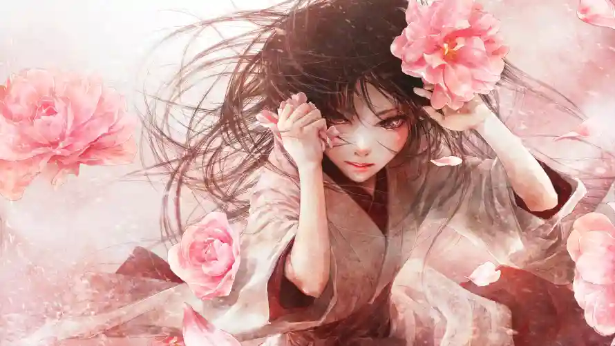 4k动漫壁纸 - 古风 - 少女 - 背景「哲风壁纸」