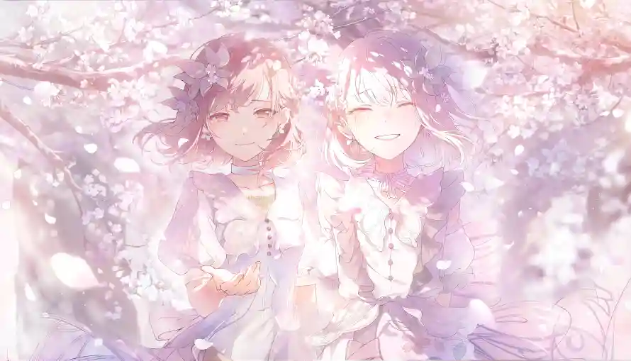 4k动漫壁纸 - 少女 - 樱花 - 动漫壁纸「哲风壁纸」